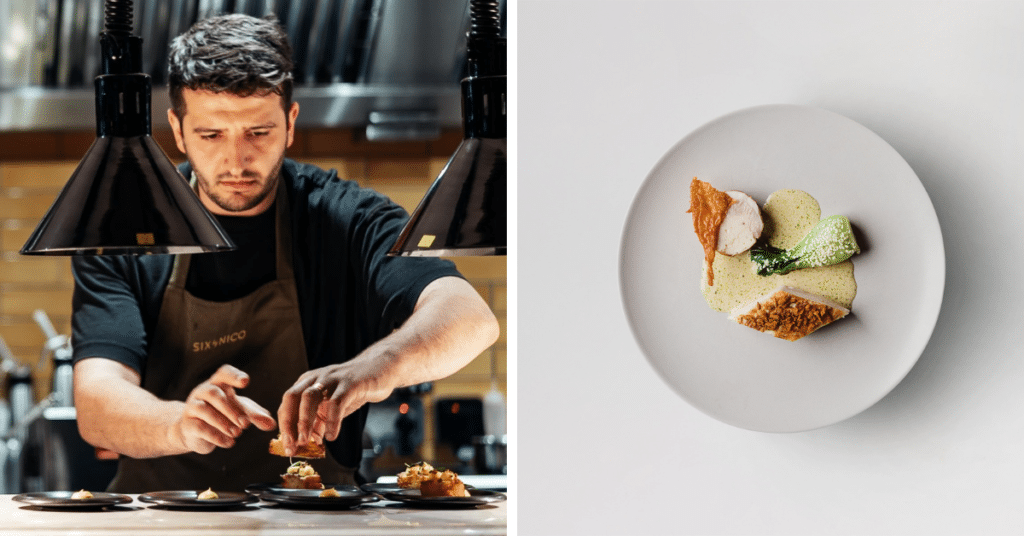 six by Nico chef and food